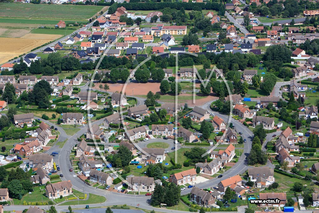 Photo arienne de Auchy-les-Mines (Quartier de Bapaume)