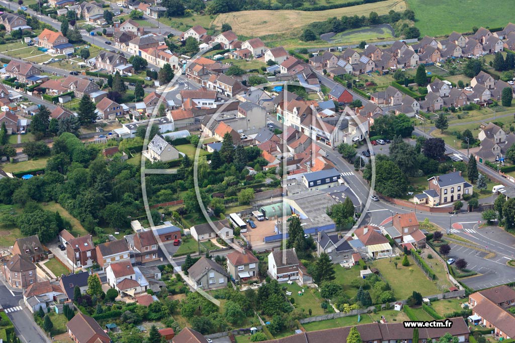 Photo arienne de Barlin (Rue de Frsnicourt)