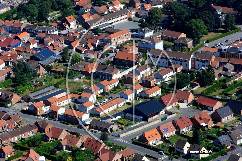 Photo arienne de Bauvin (Quartier Rue Ferrer)