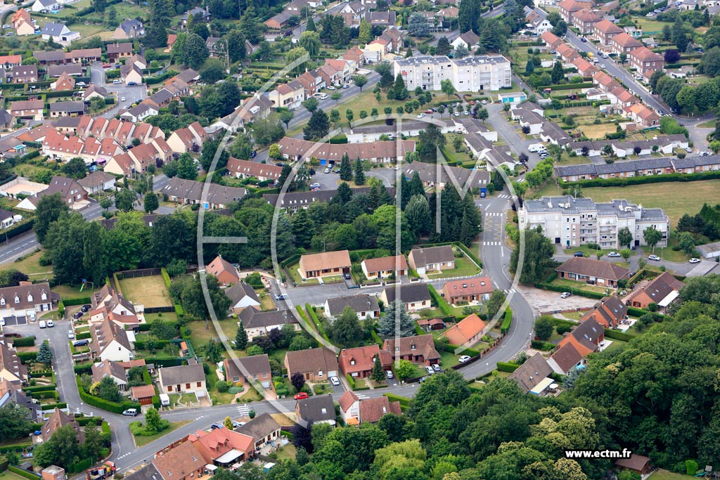 Photo arienne de Bruay-la-Buissire (Rue de Verdun)