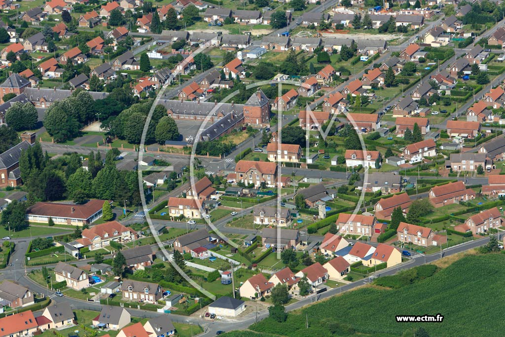 Photo arienne de Bully-les-Mines (Cit des Alouettes)