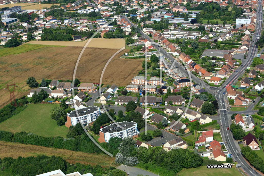 Photo arienne de Bully-les-Mines (Cit des Alouettes)