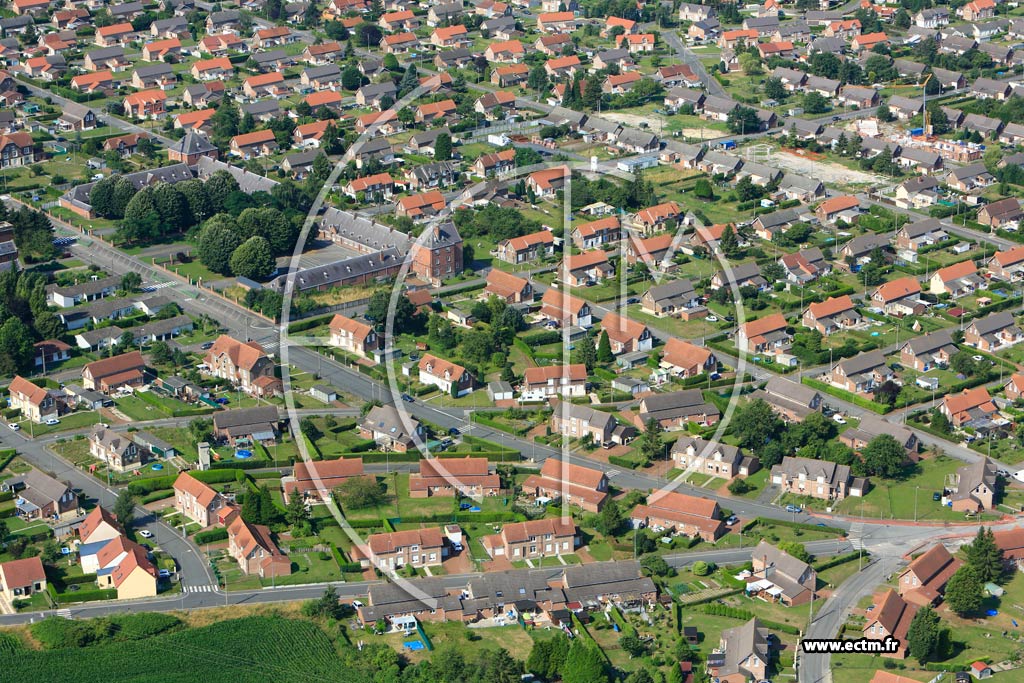 Photo arienne de Bully-les-Mines (Cit des Alouettes)