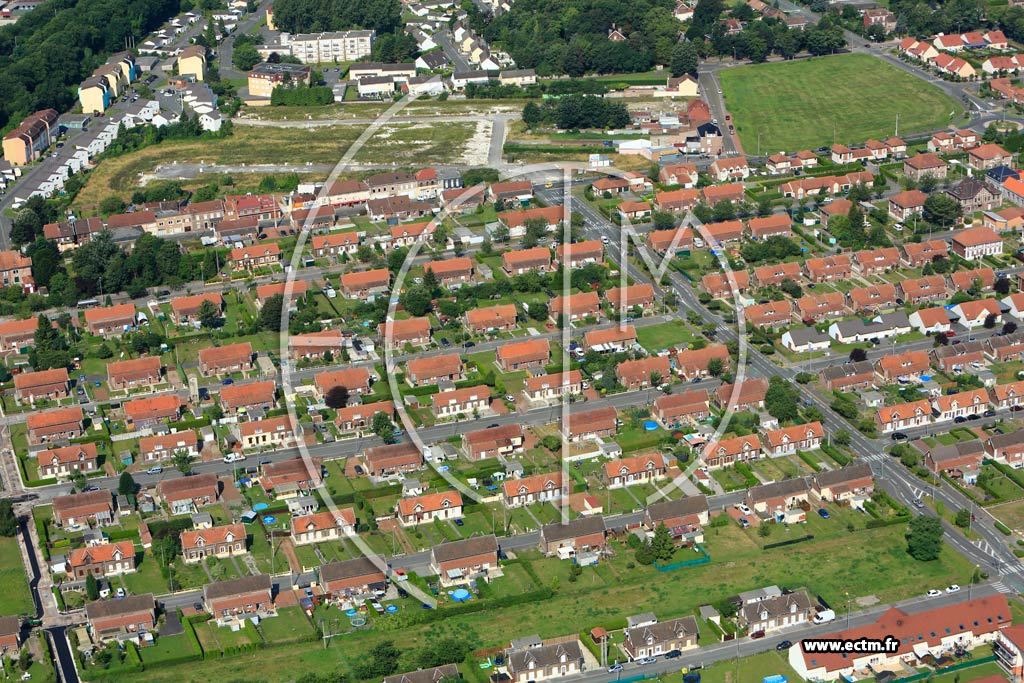 Photo arienne de Bully-les-Mines (Quartier de la Cit de la Libert)