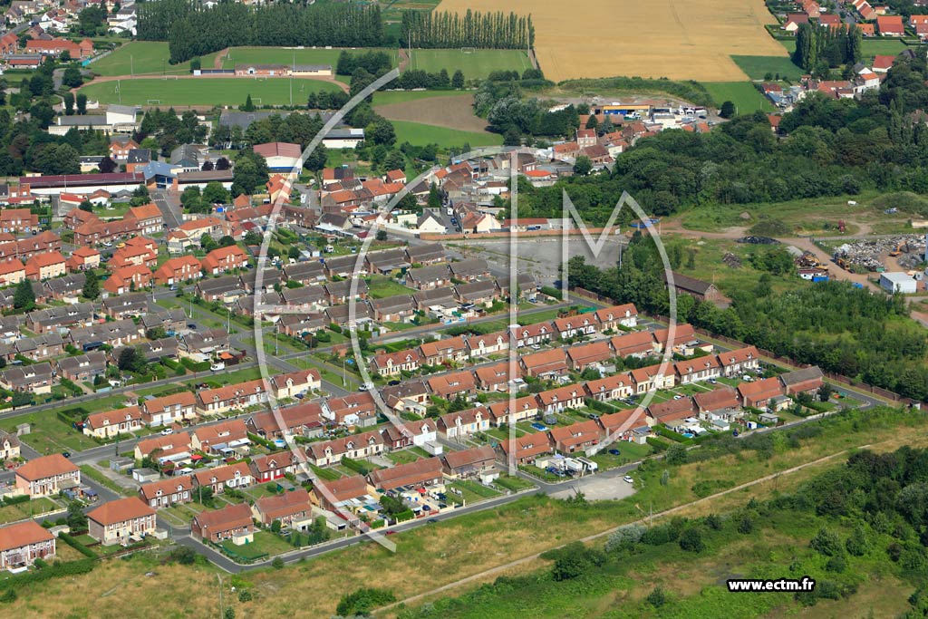 Photo arienne de Bully-les-Mines (Quartier de la Cit de la Libert)