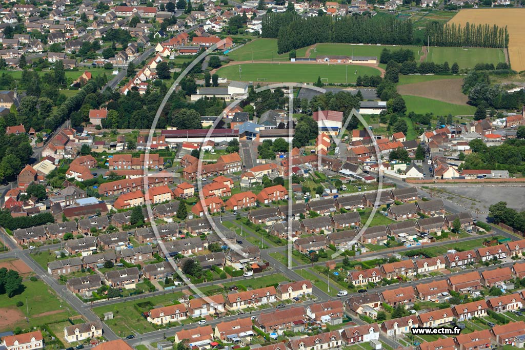 Photo arienne de Bully-les-Mines (Quartier de la Cit de la Libert)