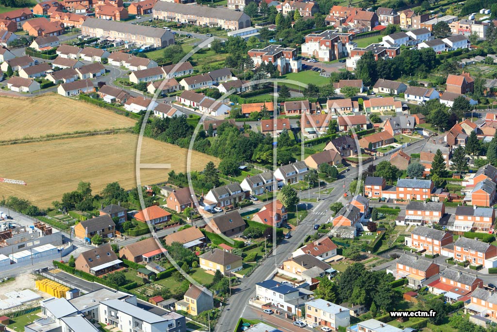 Photo arienne de Bully-les-Mines (Rue Pasteur)