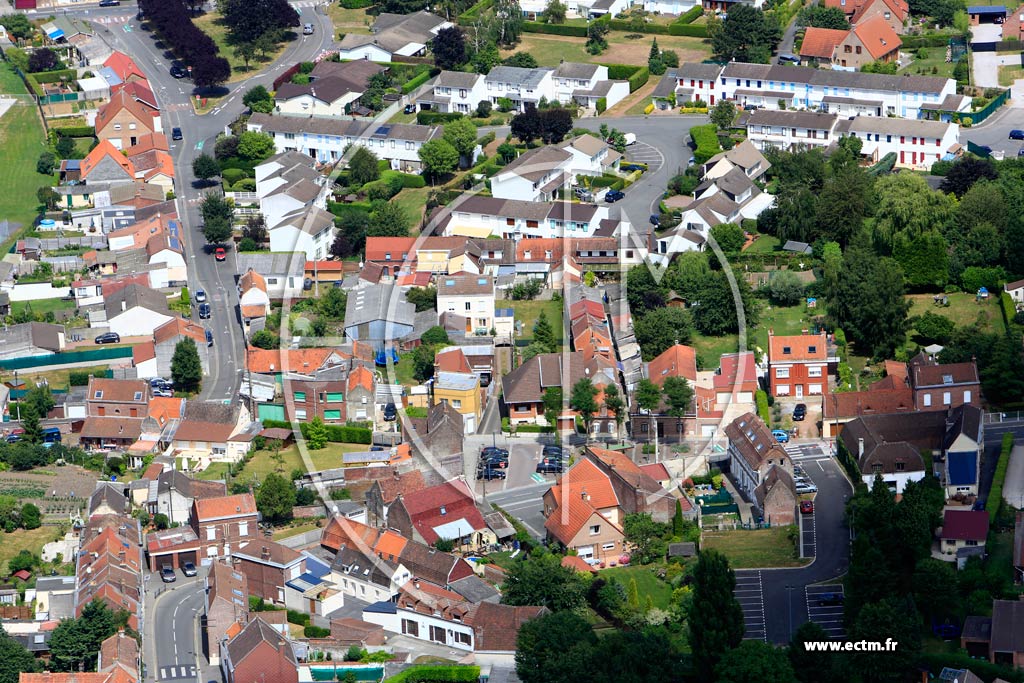 Photo arienne de Houplin-Ancoisne (Quartier de la Rue Jean-Jaurs)