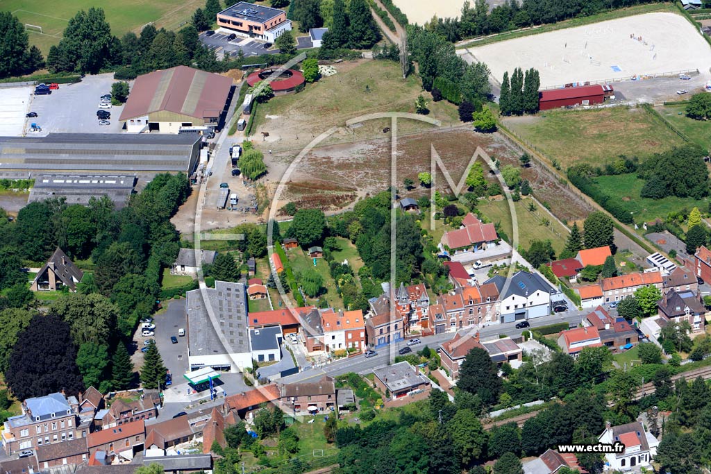 Photo arienne de Phalempin (Quartier de la Rue Jean Baptiste Lebas)