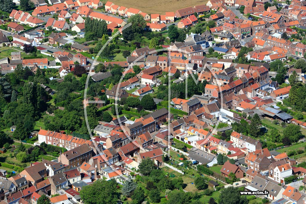 Photo arienne de Sainghin-en-Weppes (Quartier de l'Eglise)