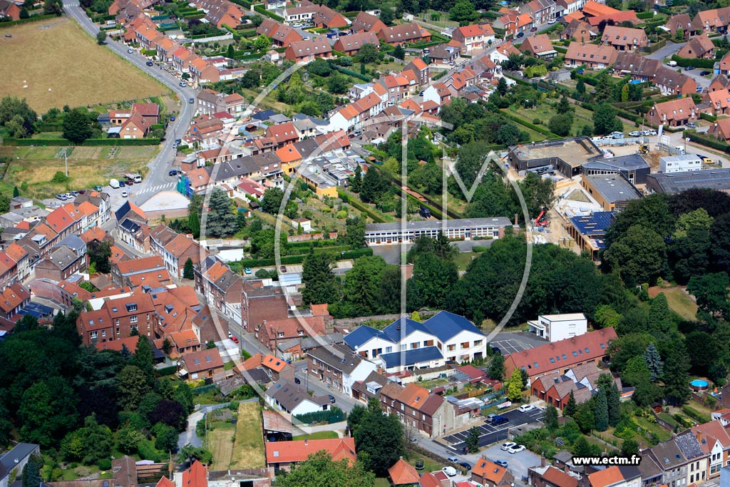 Photo arienne de Templeuve (Quartier de la Rue Neuve)