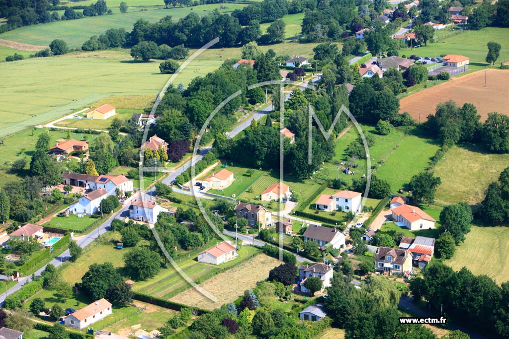 Photo arienne de Burgnac (Les Landes)