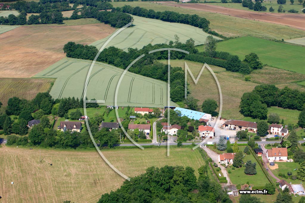 Photo arienne de Burgnac (Les Landes)