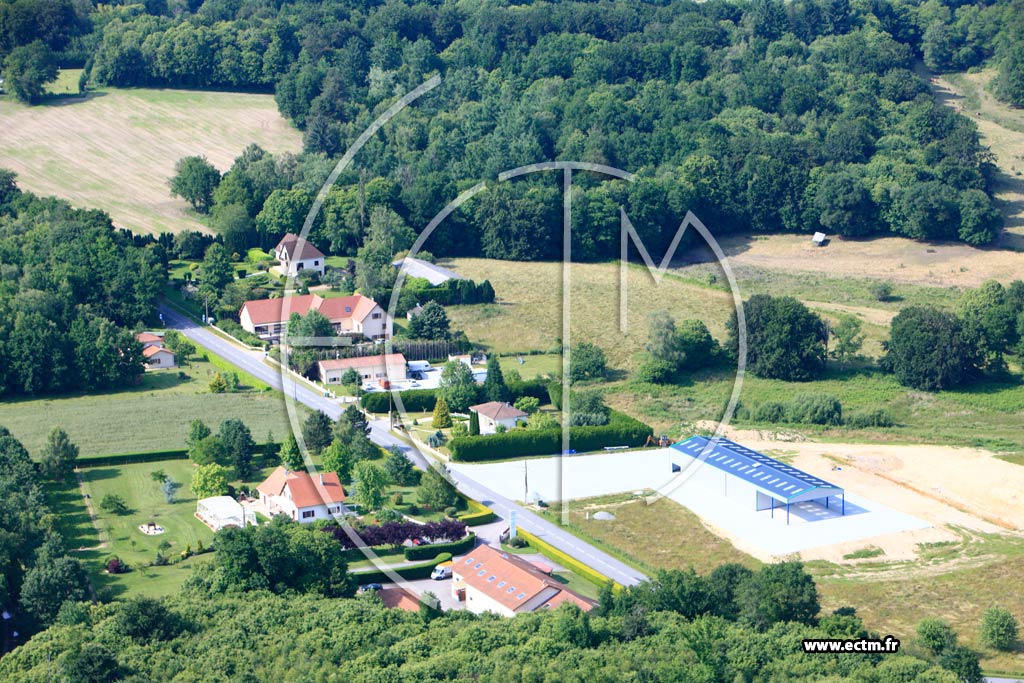 Photo arienne de Eyjeaux (Le Breuil)