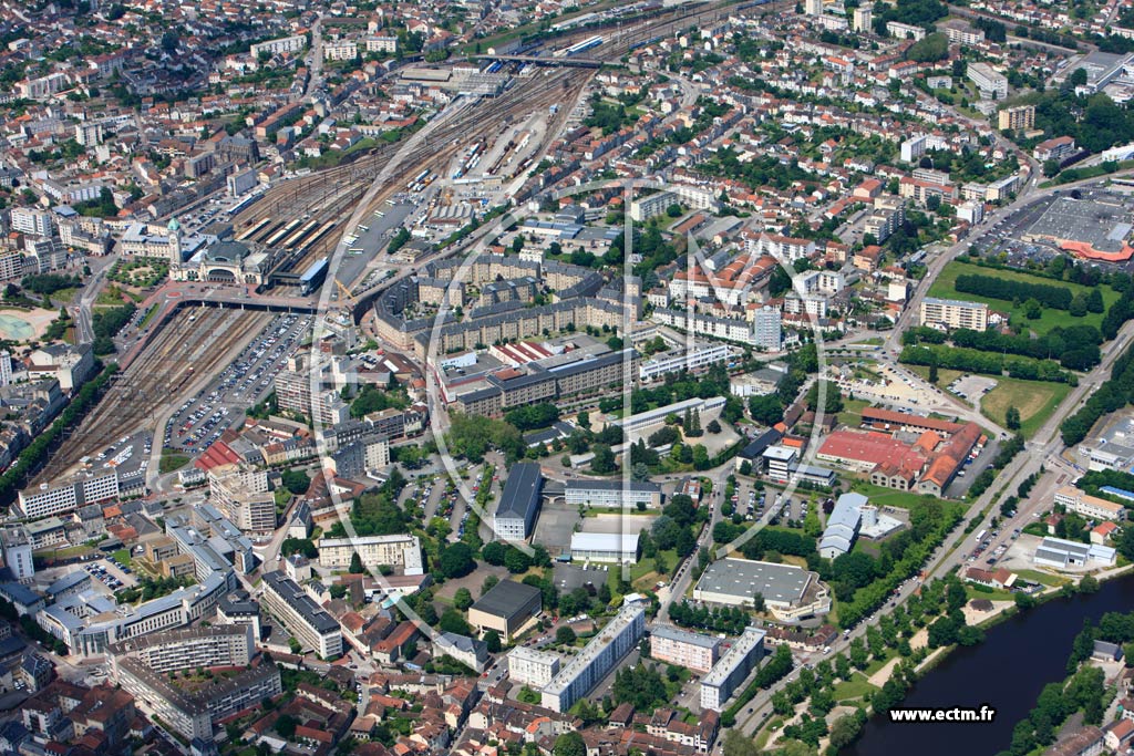 Photo arienne de Limoges (La Gare)