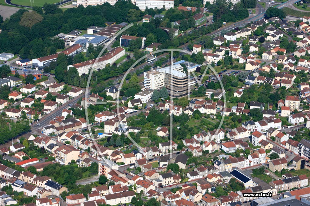 Photo arienne de Limoges (Le Colombier)