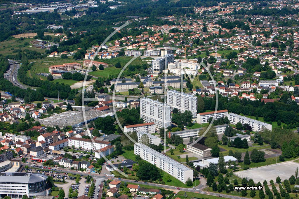 Photo arienne de Limoges (Les Ponts)