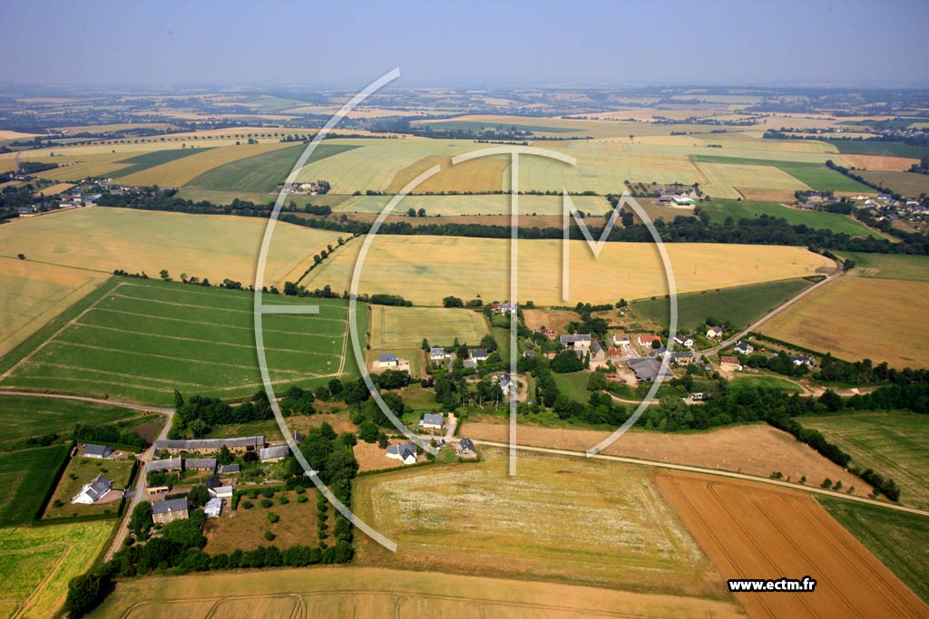 Photo arienne de Banneville-sur-Ajon (La Rette)