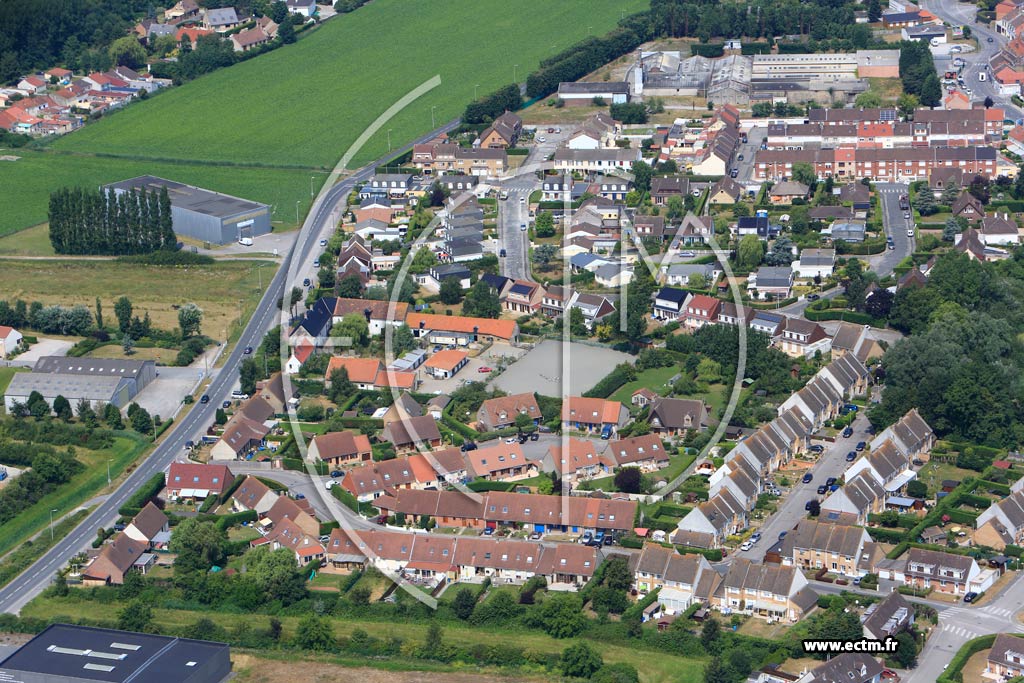 Photo arienne de Cappelle-la-Grande (Quartier de la Rue du Kroemenouck)