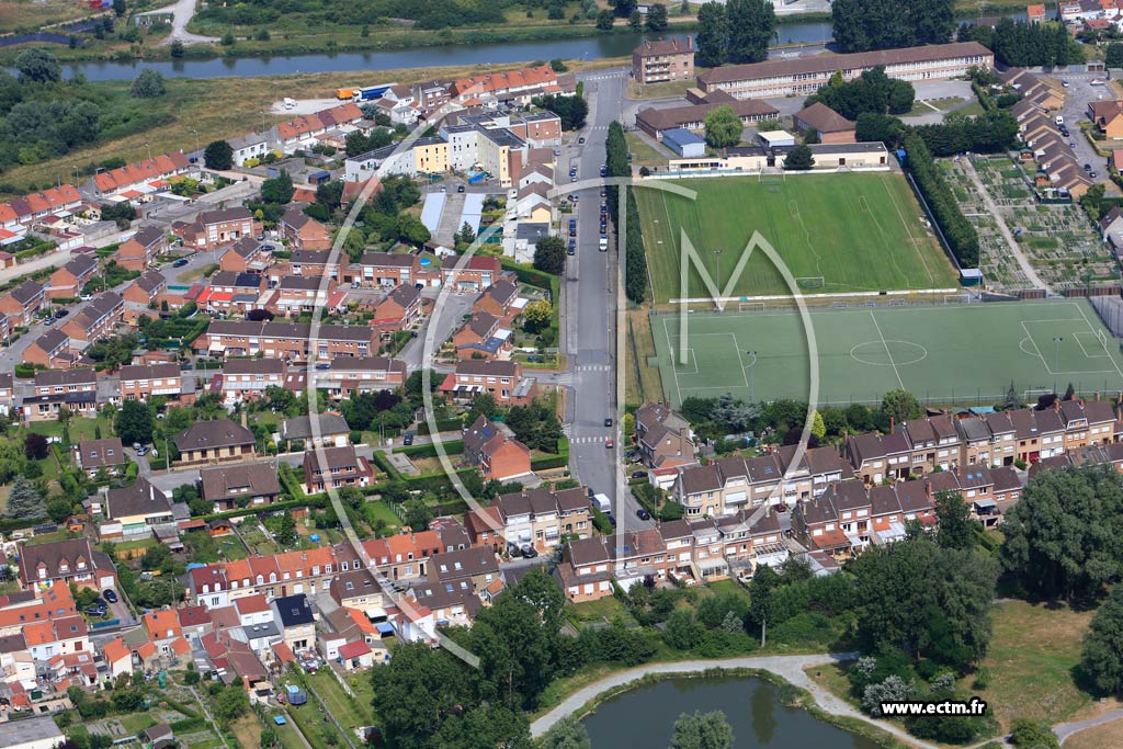 Photo arienne de Cappelle-la-Grande (Quartier de la Rue du Kroemenouck)