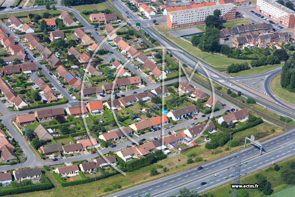 Photo arienne de Coudekerque-Branche (Quartier des Petit et Grand Steendam)