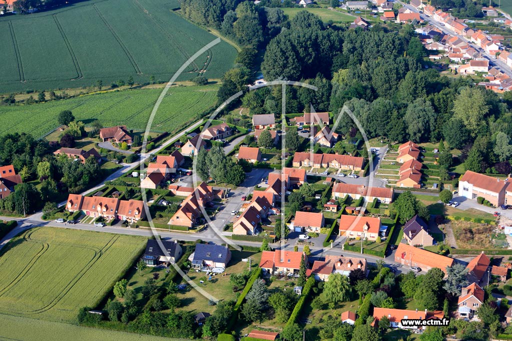 Photo arienne de Esquelbecq (Le Pav de Bergues)