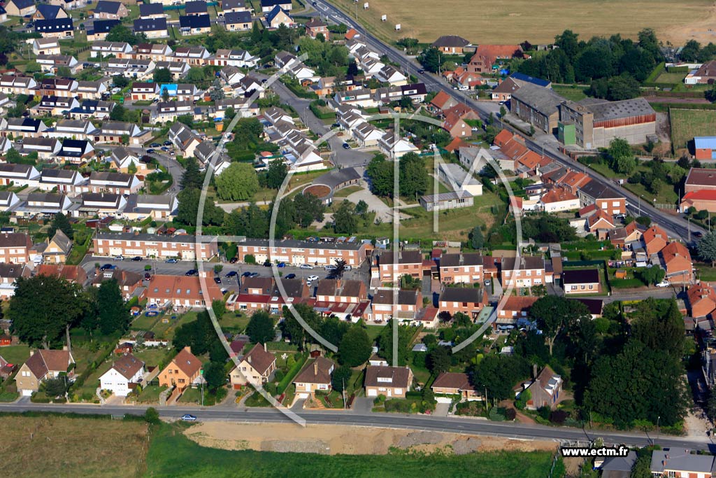 Photo arienne de Wormhout (Quartier du Lotissement Le Bocage)