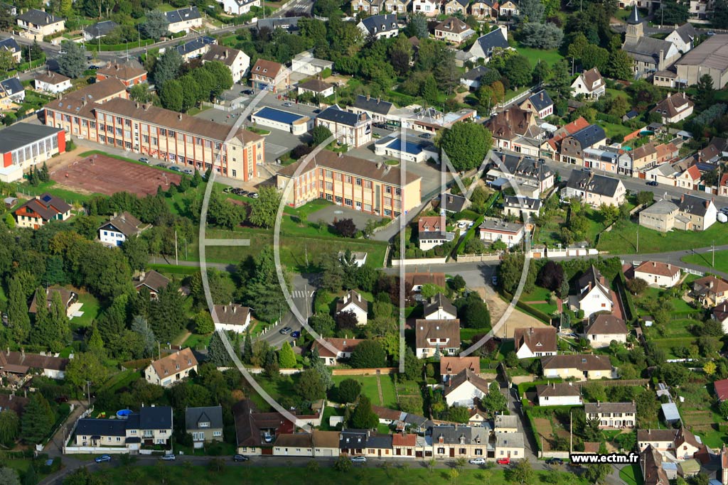 Photo arienne de vreux (Quartier Jean Moulin)