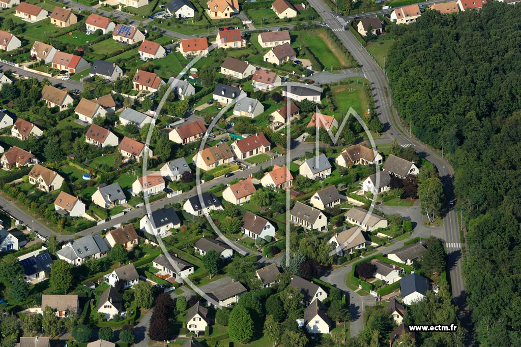 Photo arienne de vreux (Quartier Jean Rostand)