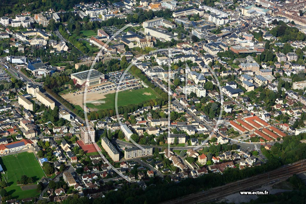 Photo arienne de vreux (Quartier Jeanne D'Arc)