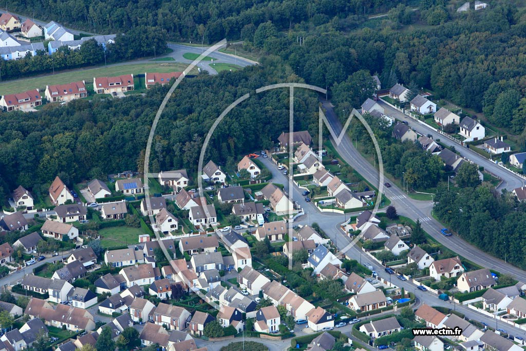 Photo arienne de vreux (Quartier La Censurire)