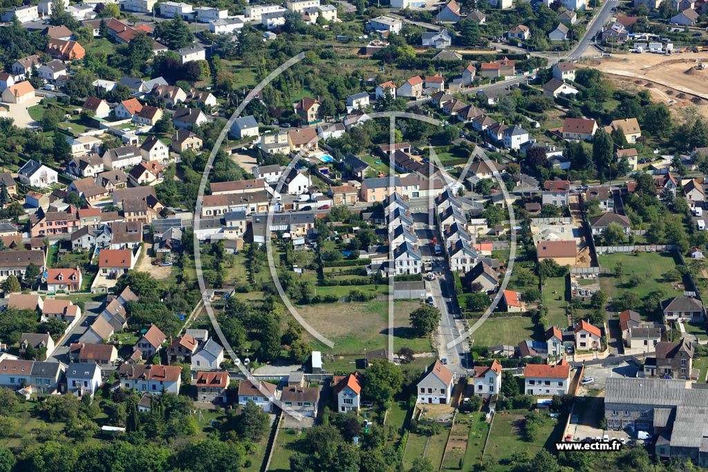 Photo arienne de Dreux (Quartier Rochelles)