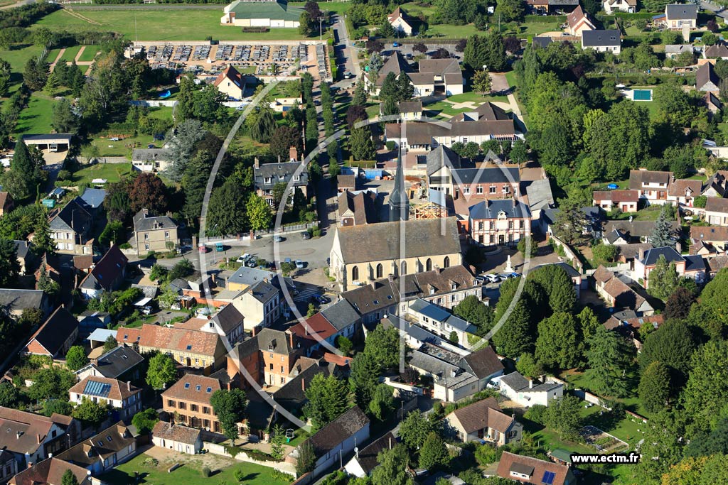 Photo arienne de Marcilly-sur-Eure