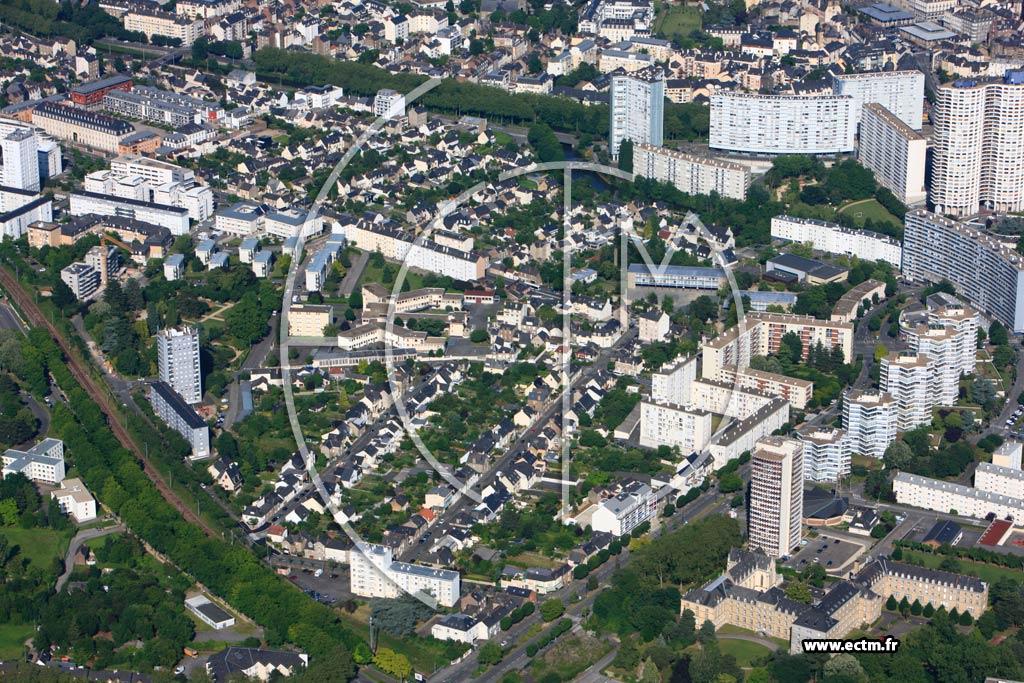 Photo arienne de Rennes (Rue du Brest Ouest)