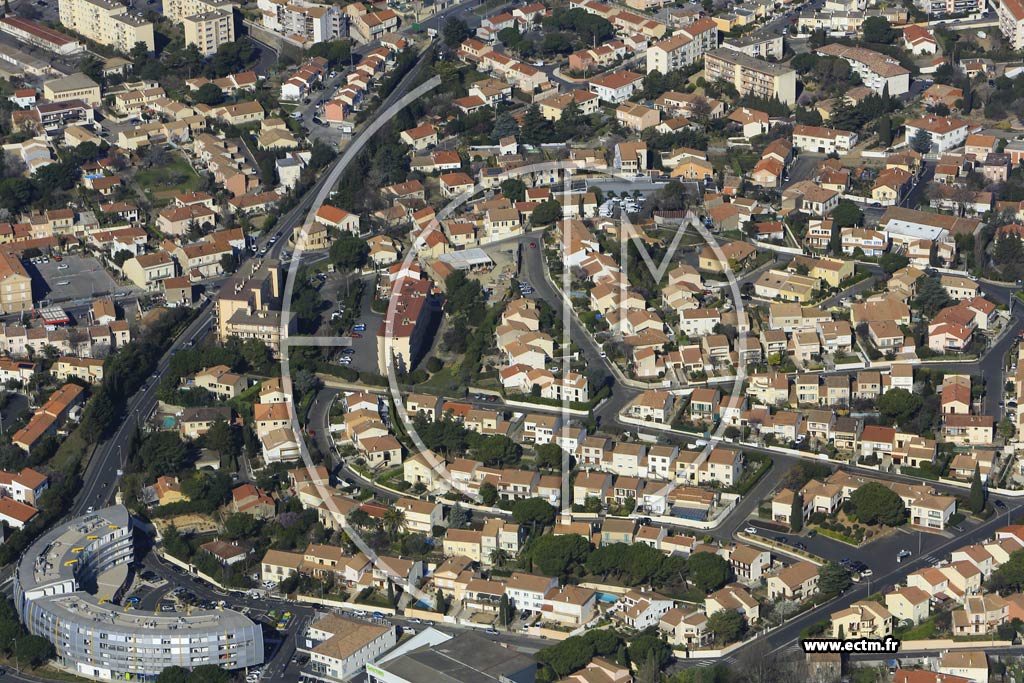 Photo arienne de Bziers (Quartier Pompiers)