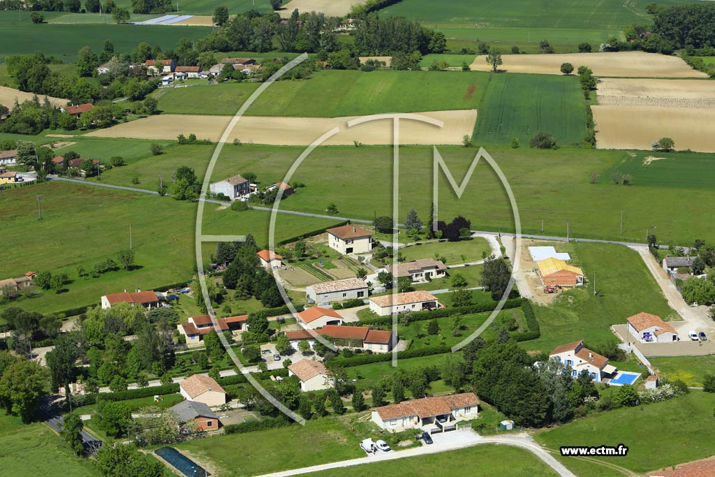 Photo arienne de Blan (Le Peyriac)