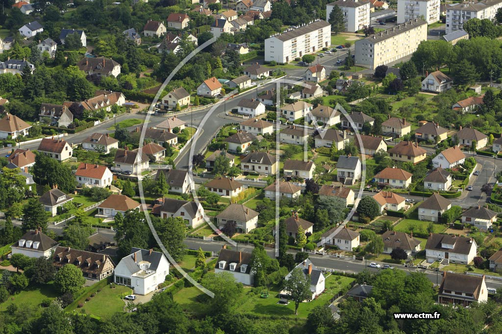 Photo arienne de Gien (Ruines)