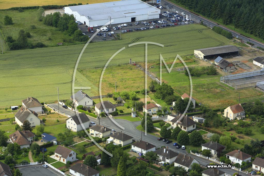 Photo arienne de Poilly-lez-Gien (Charpignolles)