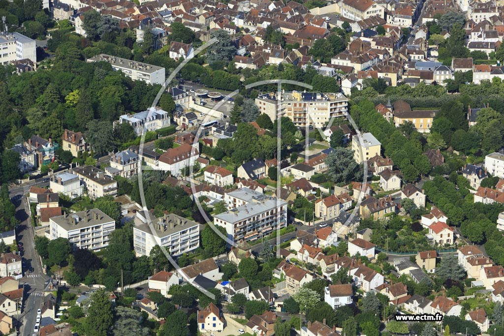 Photo arienne de Auxerre (les Moreaux)