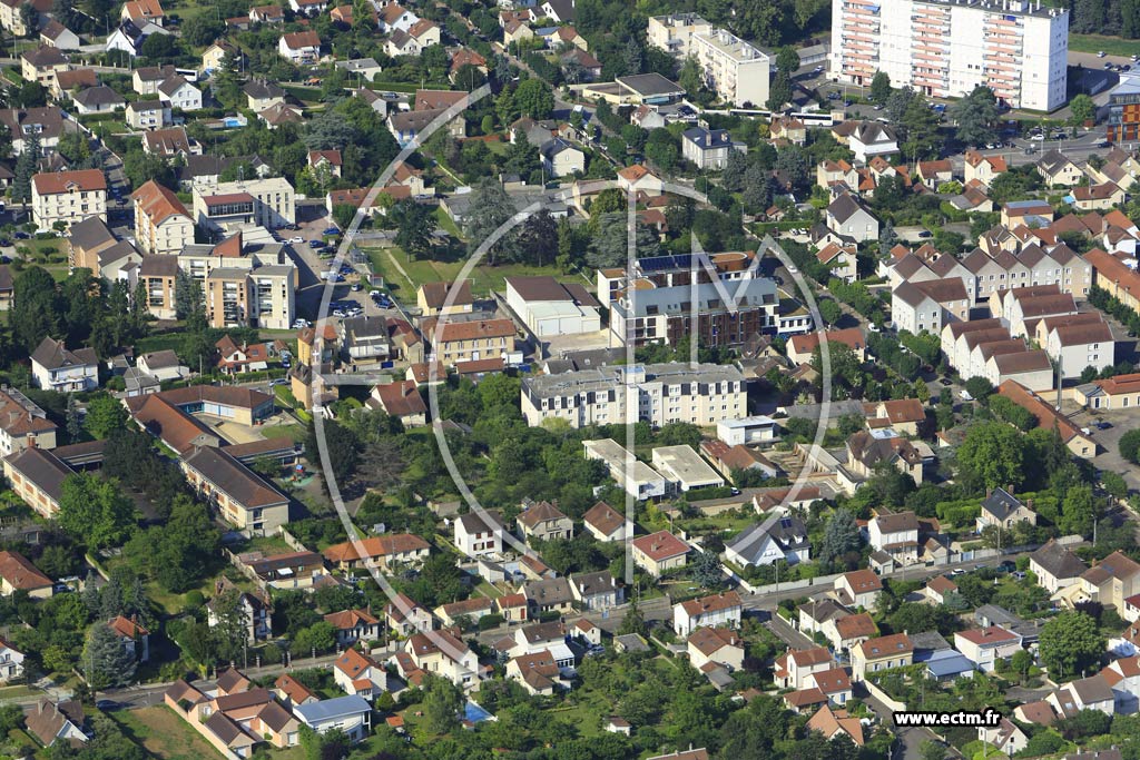 Photo arienne de Auxerre (Vauban - Denfert-Rochereau)