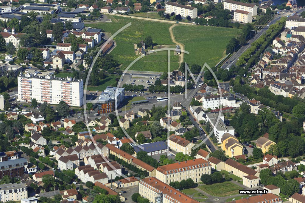 Photo arienne de Auxerre (Vauban - Denfert-Rochereau)