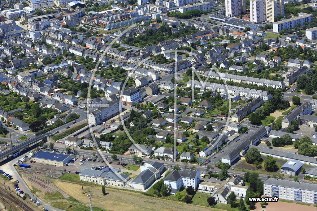 Photo arienne de Saint-Pierre-des-Corps (Quartier du Boulevard Viala)