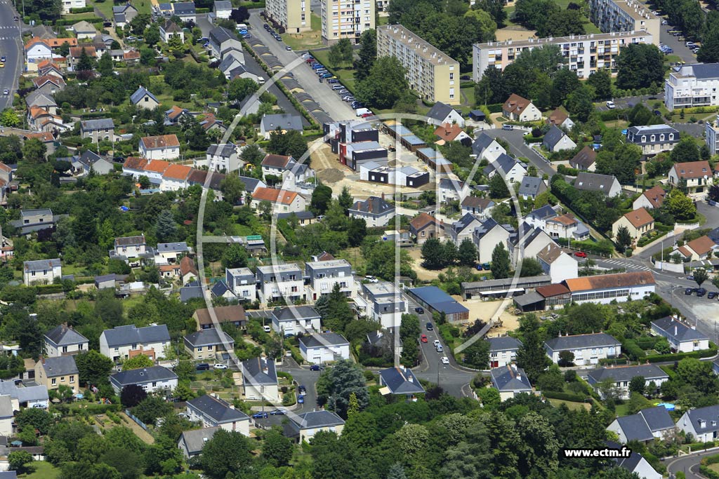 Photo arienne de Tours (le Pas Notre-Dame)