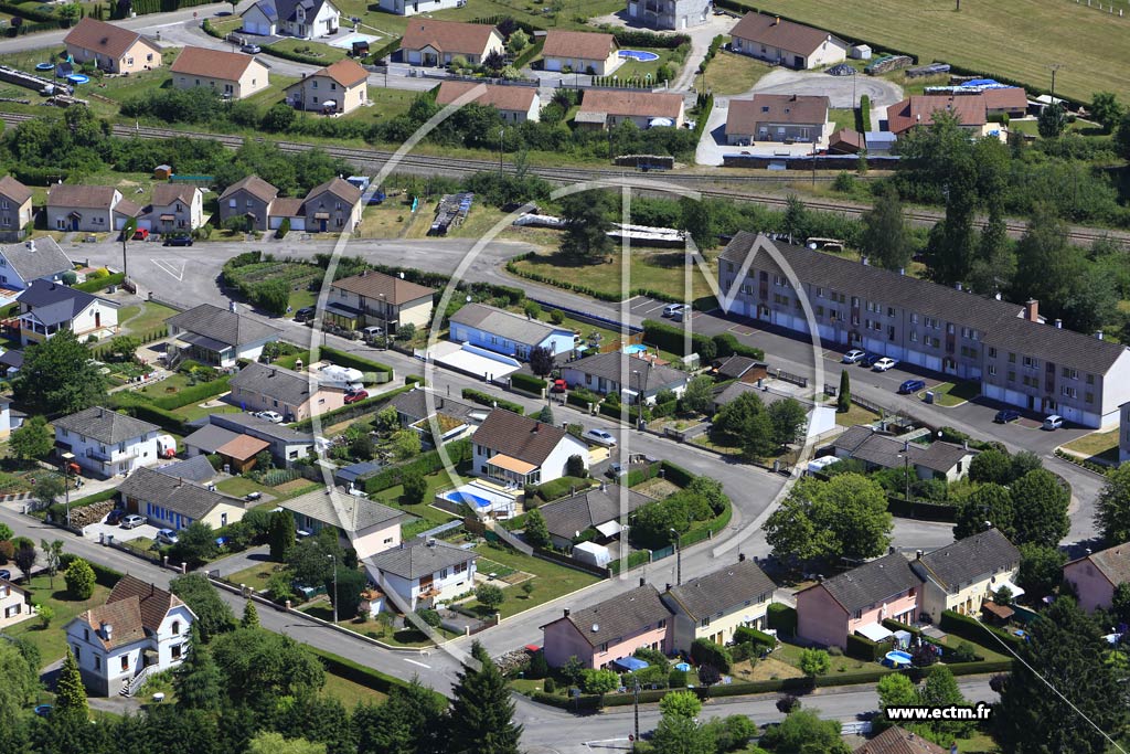 Photo arienne de Corbenay (la Noue Aubin)