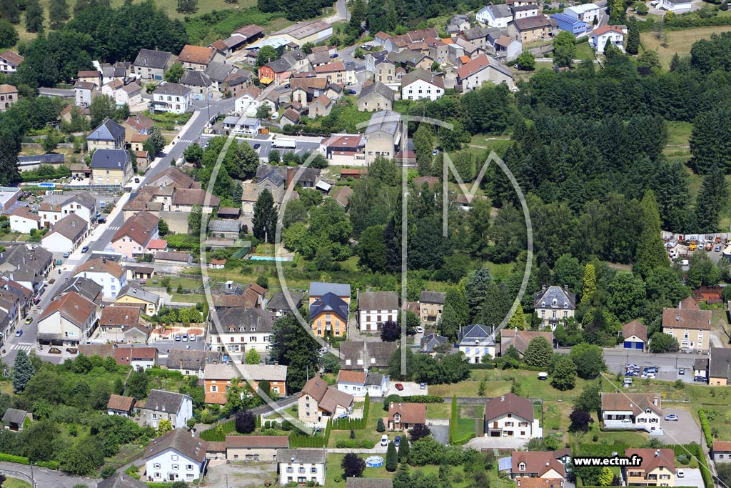 Photo arienne de Fougerolles (Centre-Ville)