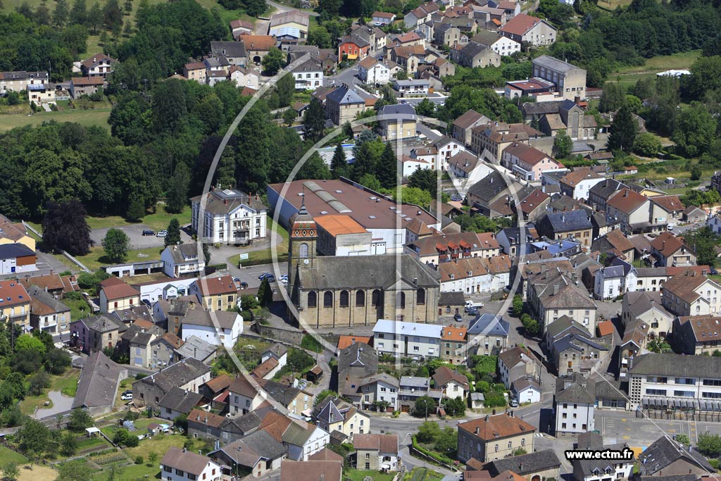 Photo arienne de Fougerolles (Centre-Ville)