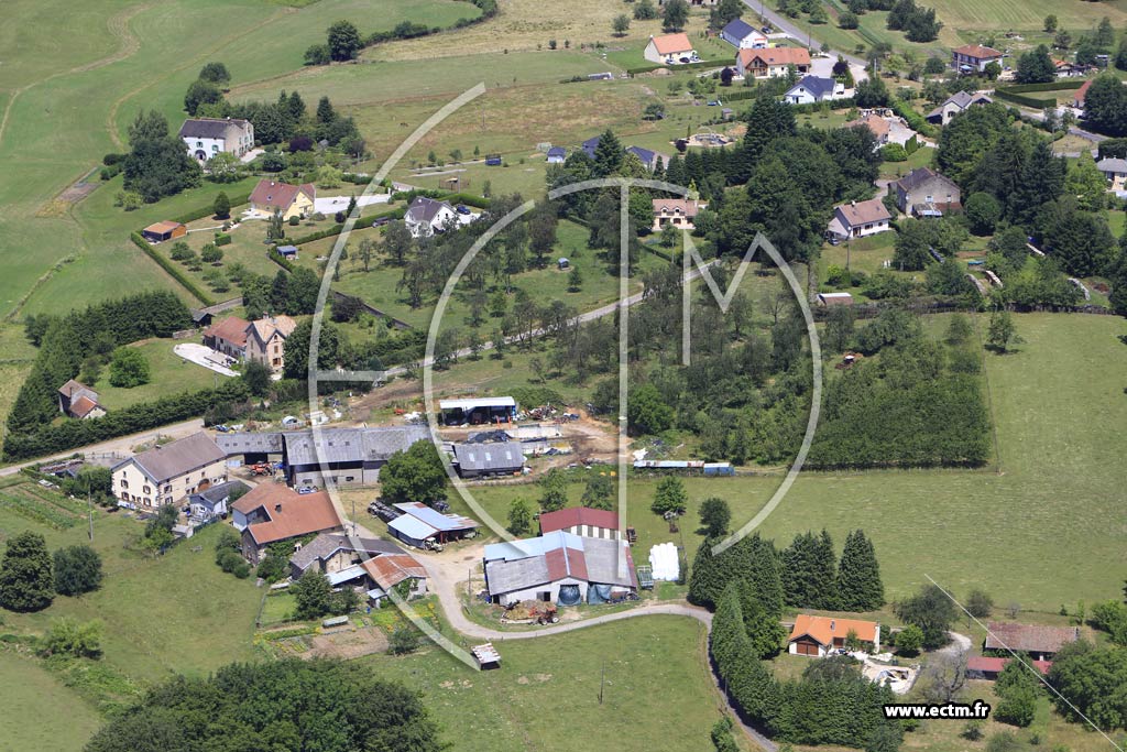 Photo arienne de Fougerolles (les Caleuches)