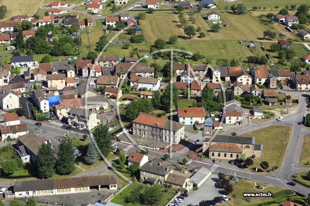 Photo arienne de Froideconche (Centre Ville)