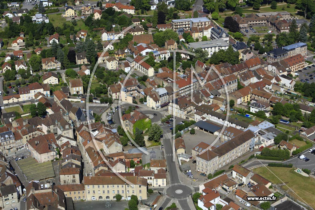 Photo arienne de Luxeuil-les-Bains (Centre-Ville)
