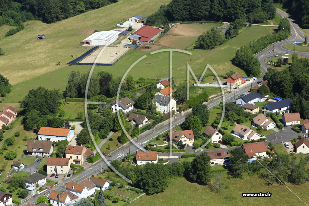 Photo arienne de Luxeuil-les-Bains (Quartier de la Rue de Grammont)